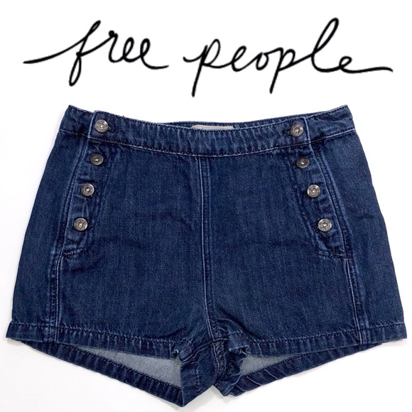 Free People Pants - Free People High Waisted Jean Shorts